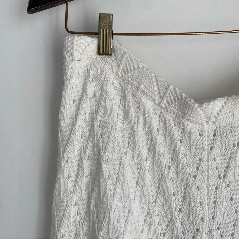 Wayf Crochet Pants Cream/White -‎ Size XL NWT
